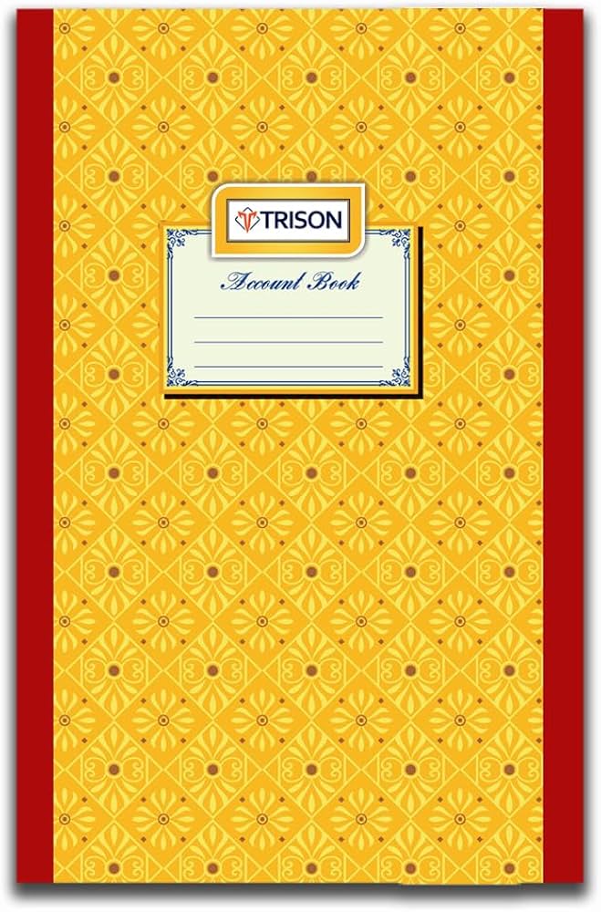 Trison Register Ledger Paper (White BInding) Ruled Quire 4 19.5 x 32.5 cm (288 Pages) 65 GSM