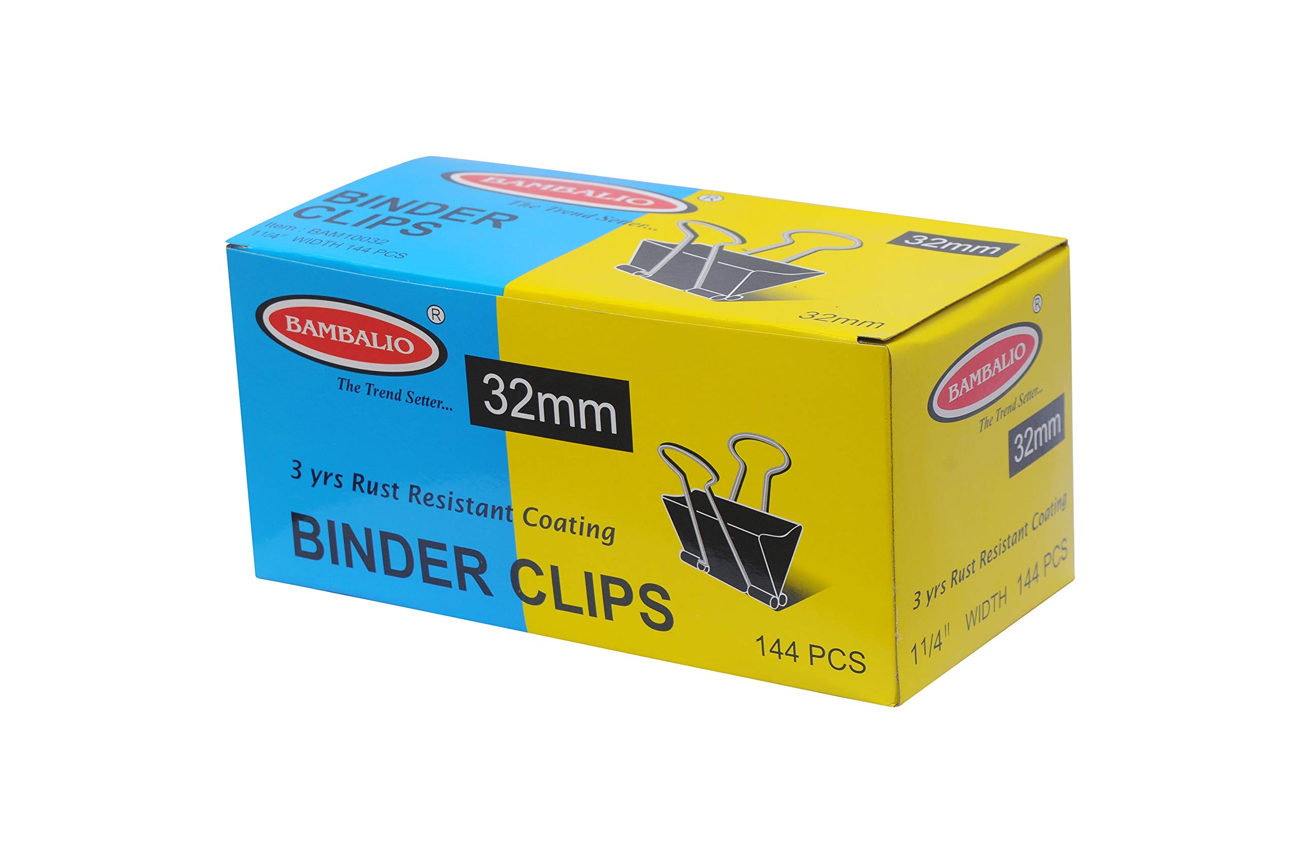 JB9 Binder Clips 32mm Pack of 12