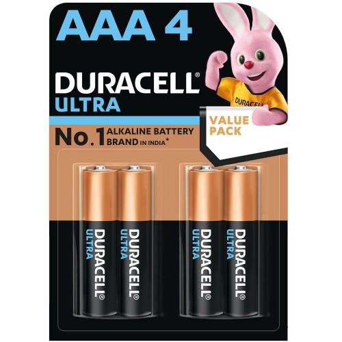 Duracell Alkaline Battery (Pack of 4 Pcs) AAA 1.5V